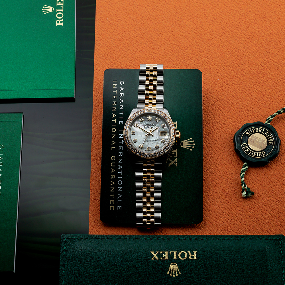?Limited Stock-Rolex Lady Datejust 28mm/31mm/36mm 18K Yellow Gold Jubilee Bracelet Diamond Bezel Mother of Pearl Diamond Dial Ref: 279381RBR-0013 /Ref: 279383rbr-0019