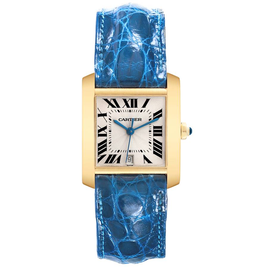Cartier Tank Francaise Large Yellow Gold Automatic Mens Watch W5000156