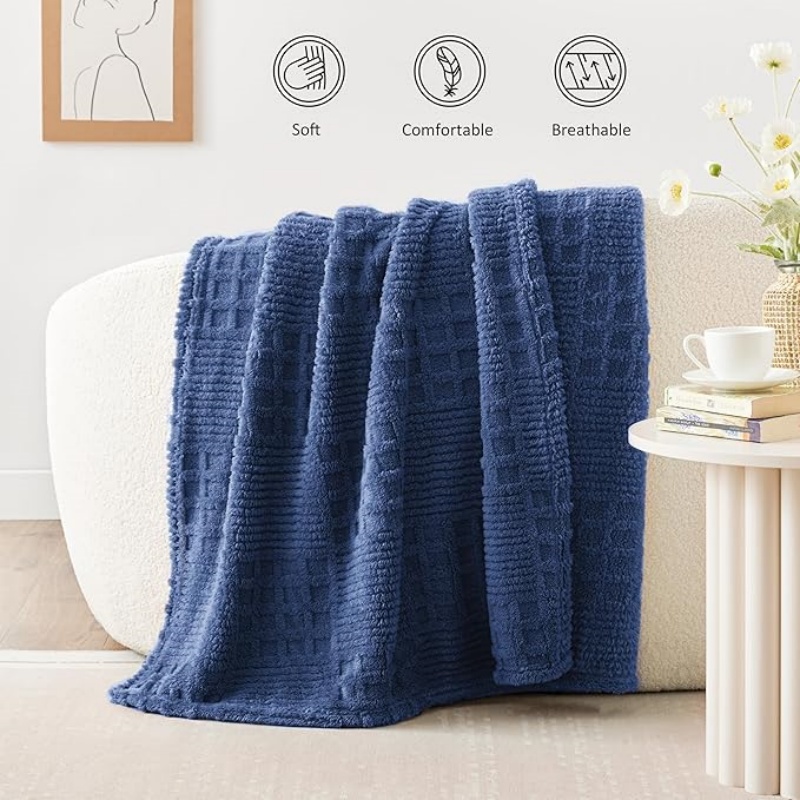 VELVETIER Fleece Throw Blanket for Couch or Bed