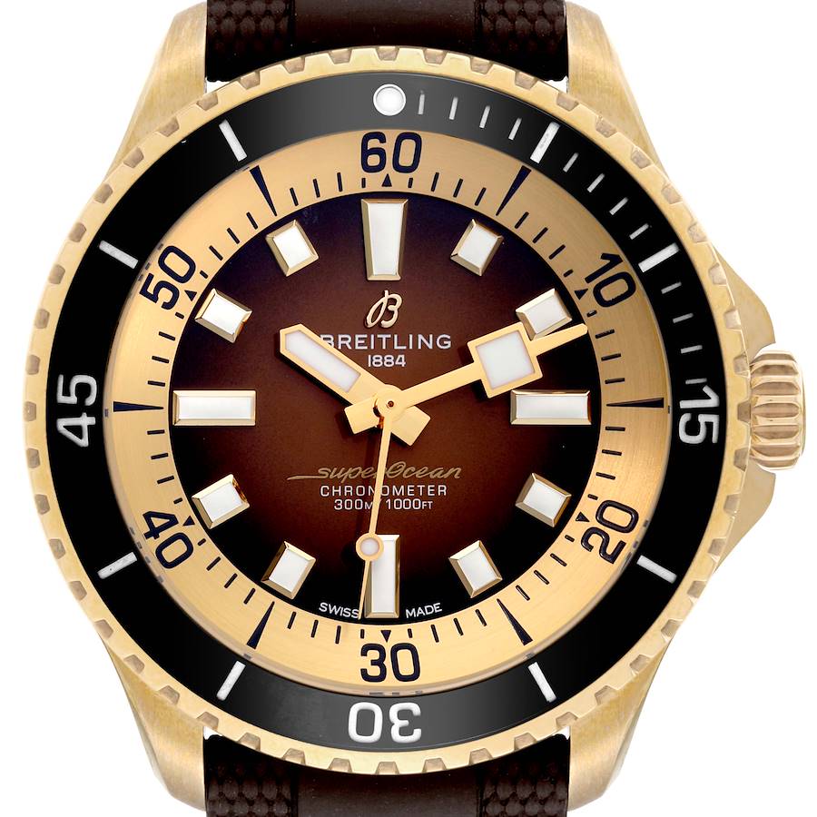 Breitling Superocean 44 Brown Dial Bronze Mens Watch A17376