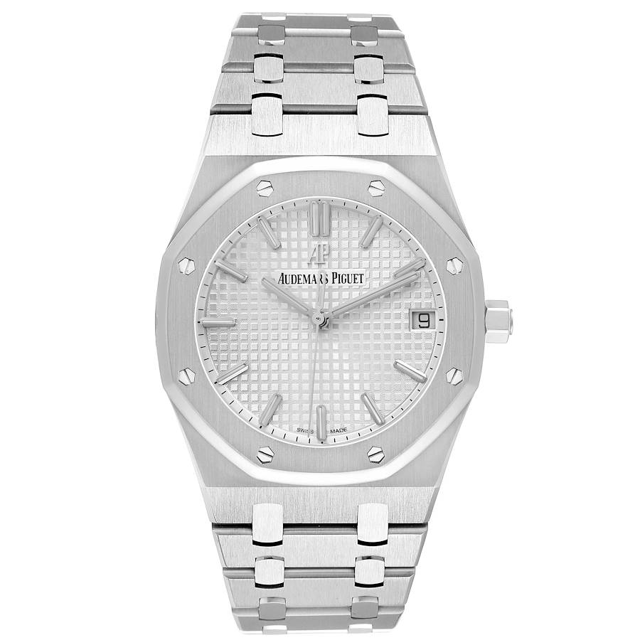 Audemars Piguet Royal Oak White Dial Steel Mens Watch 15500ST
