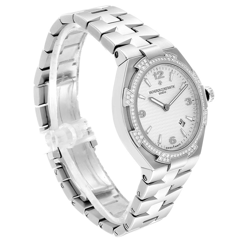 Vacheron Constantin Overseas 34 Steel Diamond Ladies Watch 25750