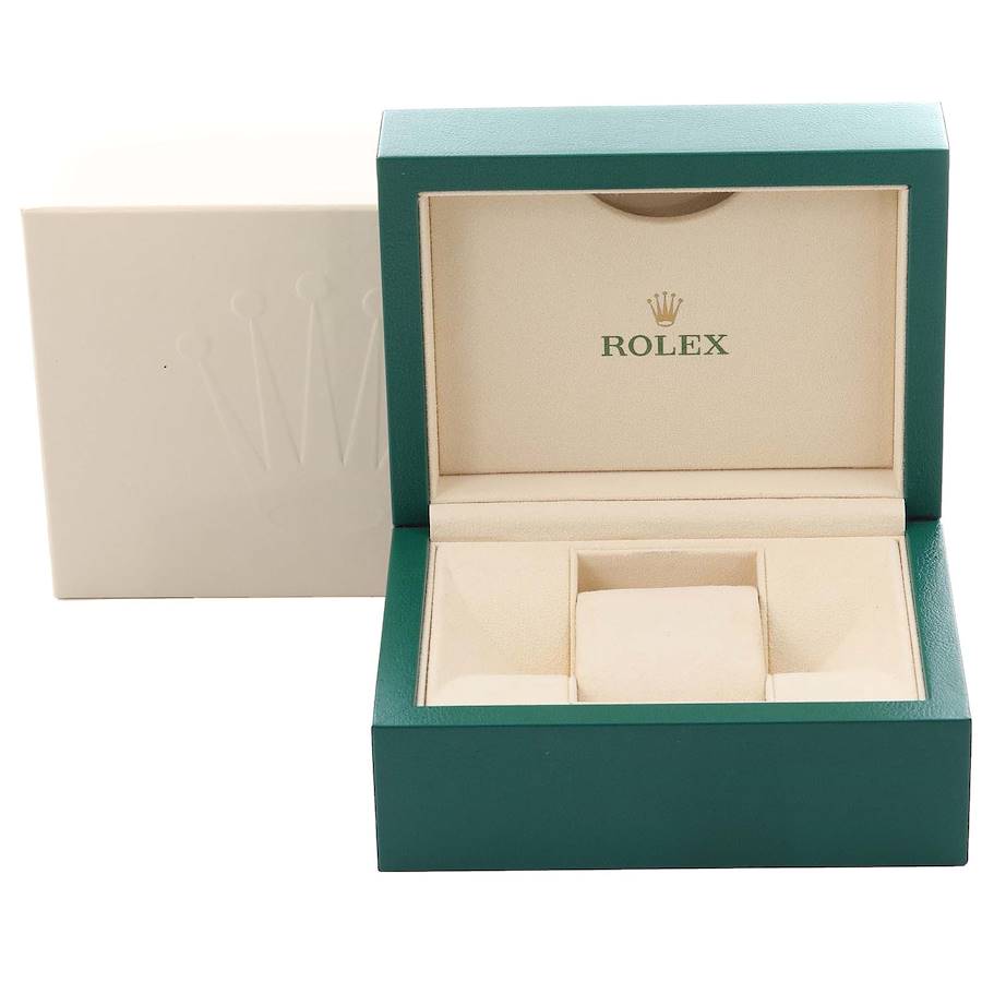 Rolex Datejust 31 Steel White Gold Blue Floral Dial Diamond Ladies Watch 278384