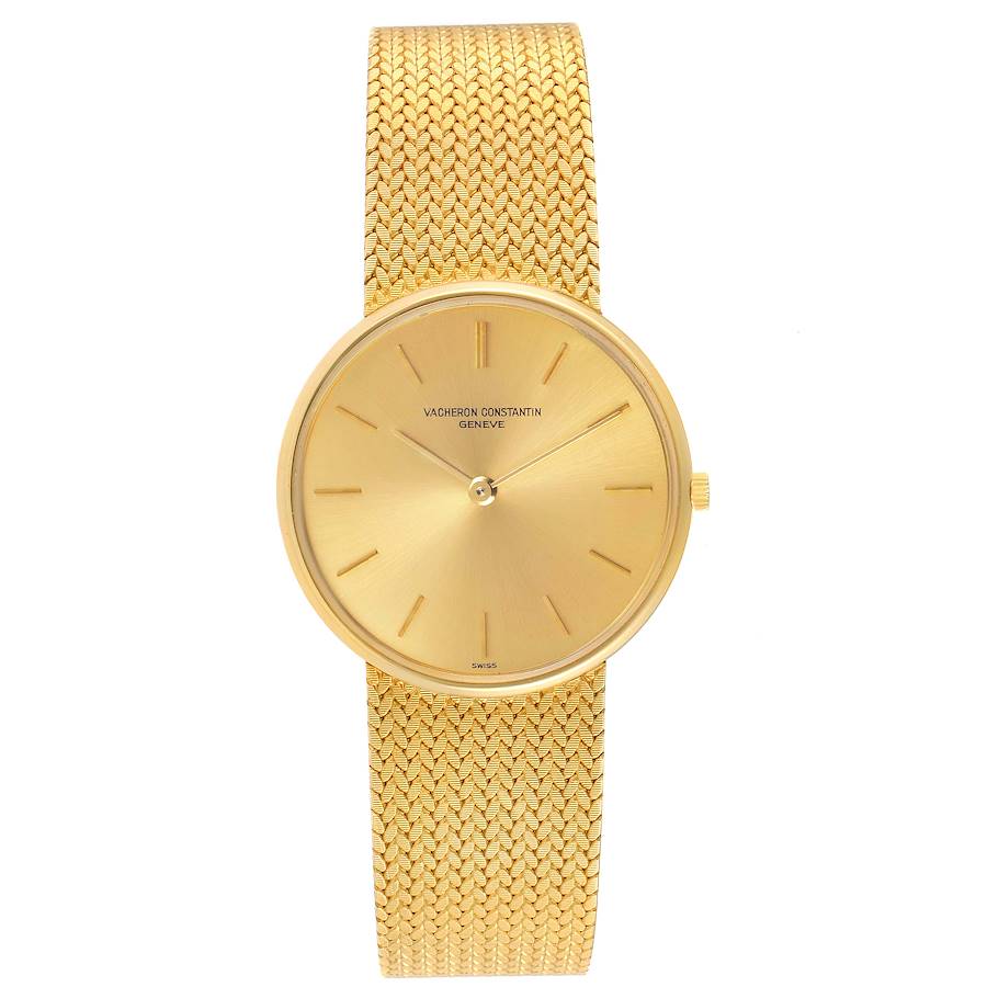 Vacheron Constantin Patrimony Yellow Gold Vintage Mens Watch 6872