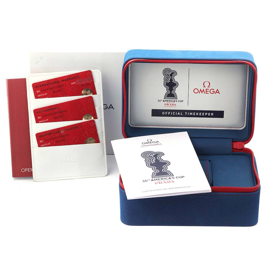 Omega Seamaster Planet Ocean America Cup Limited Edition Watch 215.32.43.21.04.001
