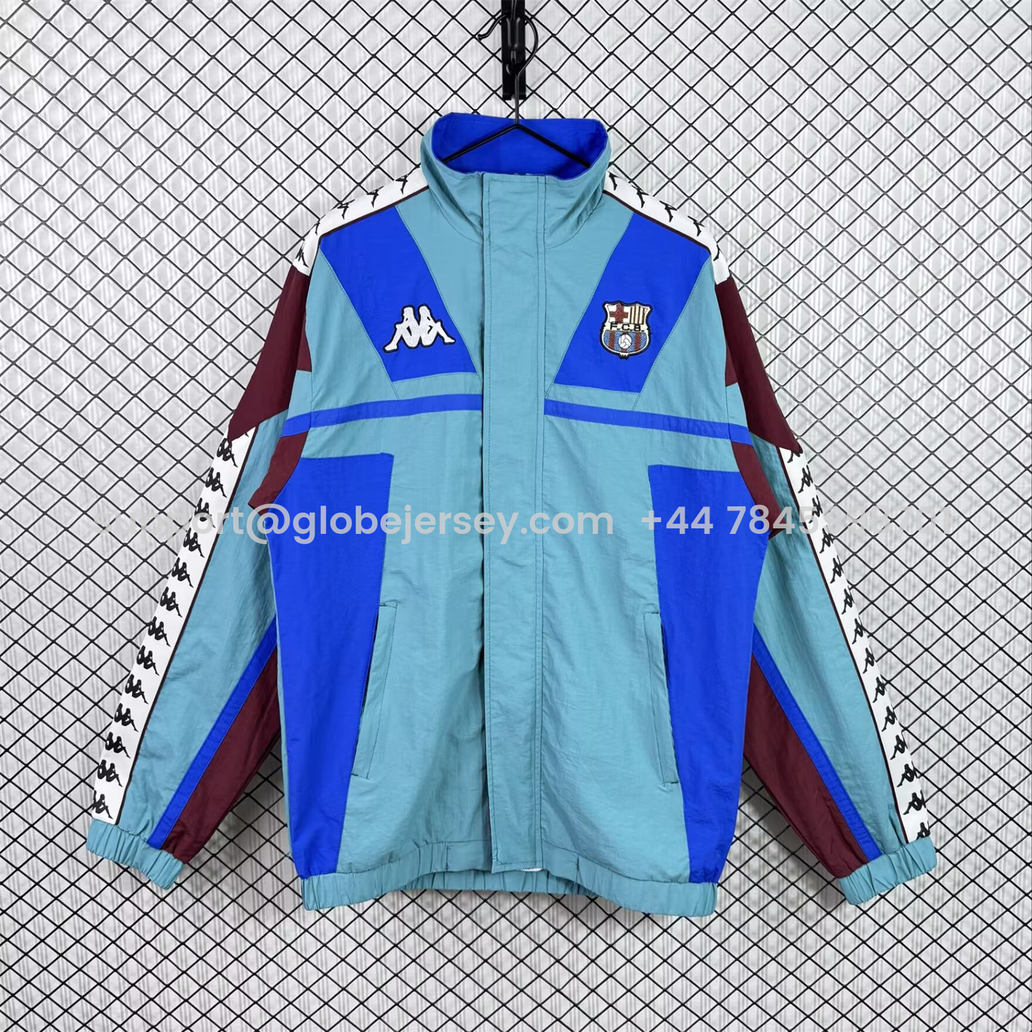Retro Barcelona 1994-95 Windbreaker Jacket - Blue