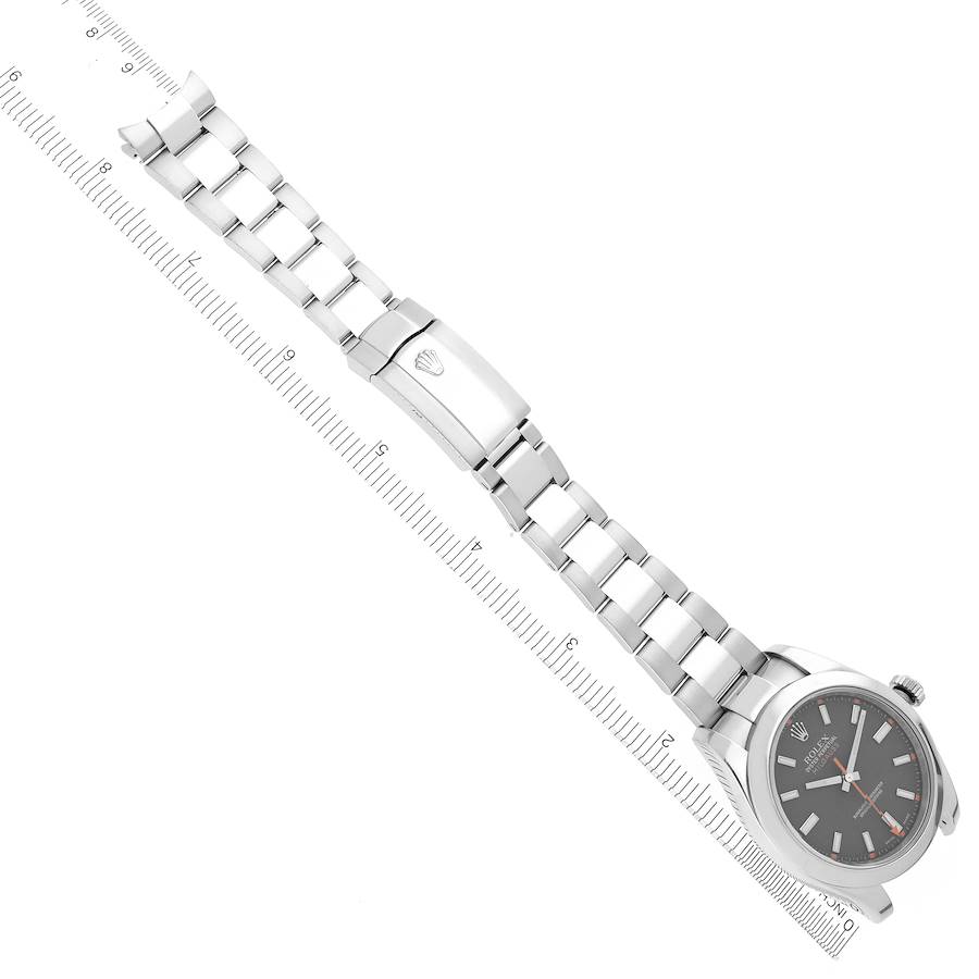 Rolex Milgauss 40mm Black Dial Steel Mens Watch 116400
