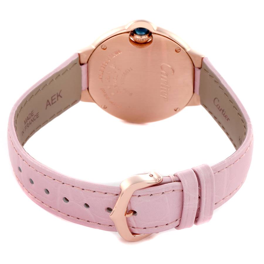 Cartier Ballon Bleu Rose Gold Diamond Ladies Watch WJBB0076