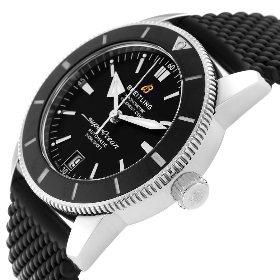 Breitling SuperOcean Heritage II 42 Black Dial Steel Mens Watch AB2010