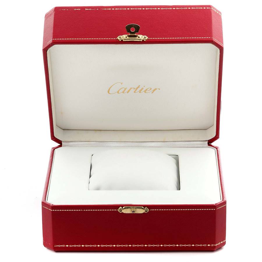 Cartier Tank Americaine White Gold Diamond Mens Watch WB7045MP