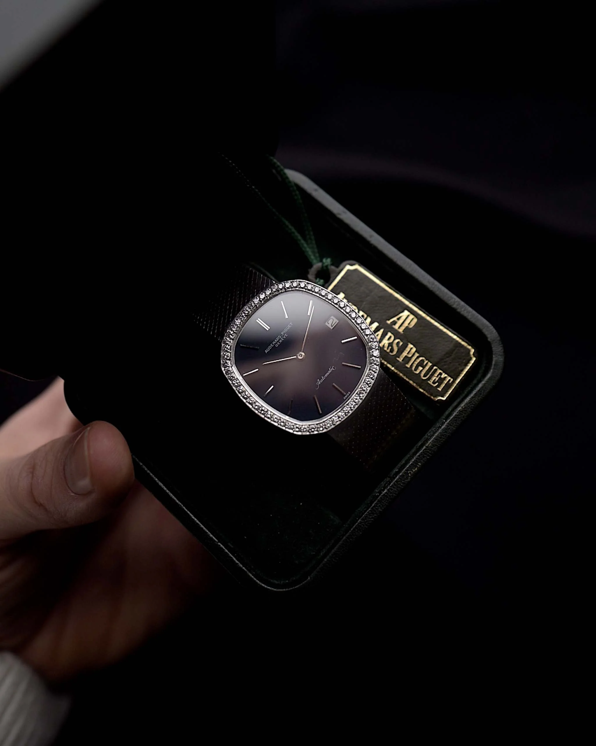 Audemars Piguet Ellipse 18k Diamond Black 1970s
