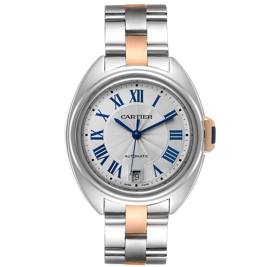 Cartier Cle Steel Rose Gold Automatic Ladies Watch W2CL0003