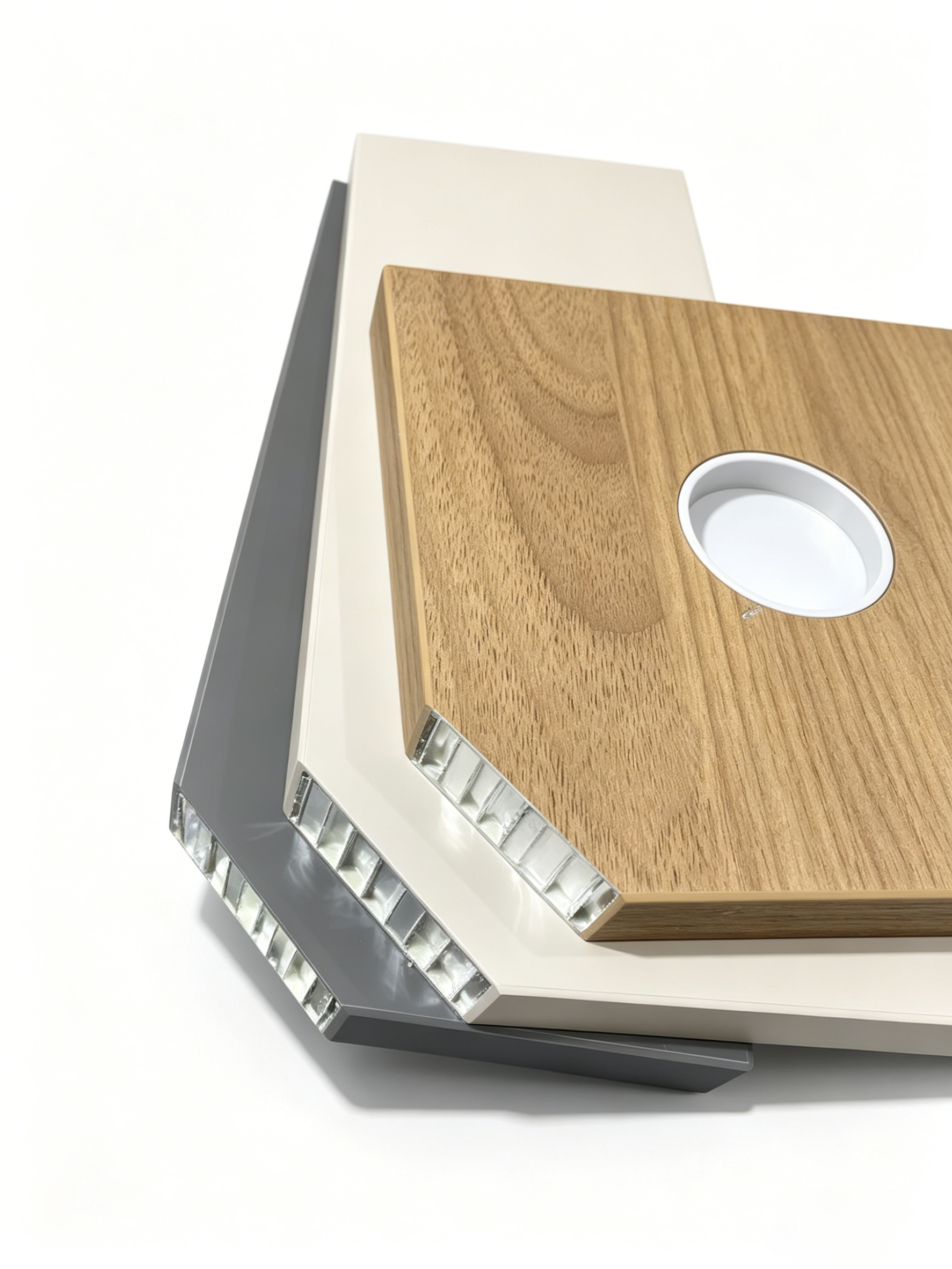 Modern Eco-Friendly Aluminium Honeycomb Panels-Water Fire Resistant 5-Year Warranty Customised Color UV Protection for