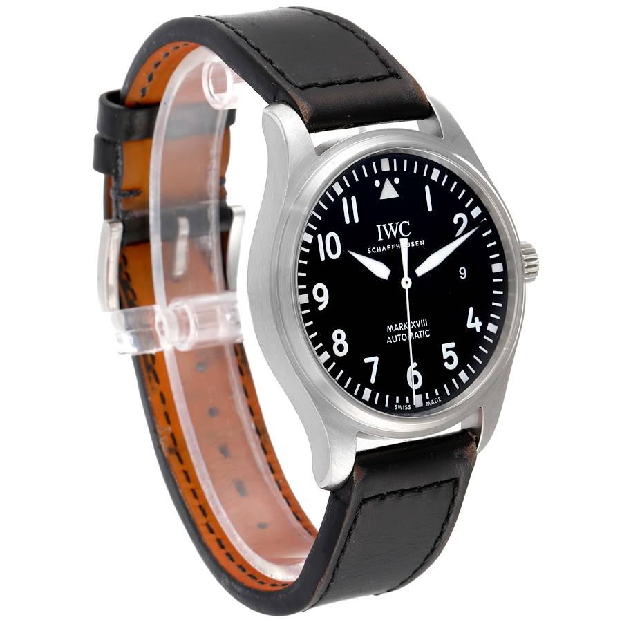 IWC Pilot Mark XVIII Black Dial Steel Mens Watch IW327001