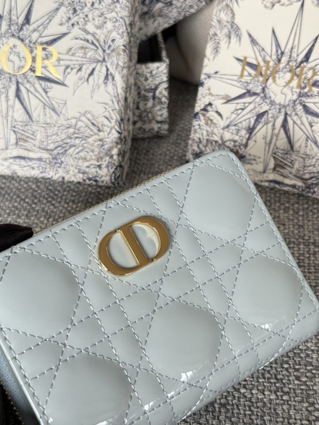 Replica Dior Caro Patent Wallet