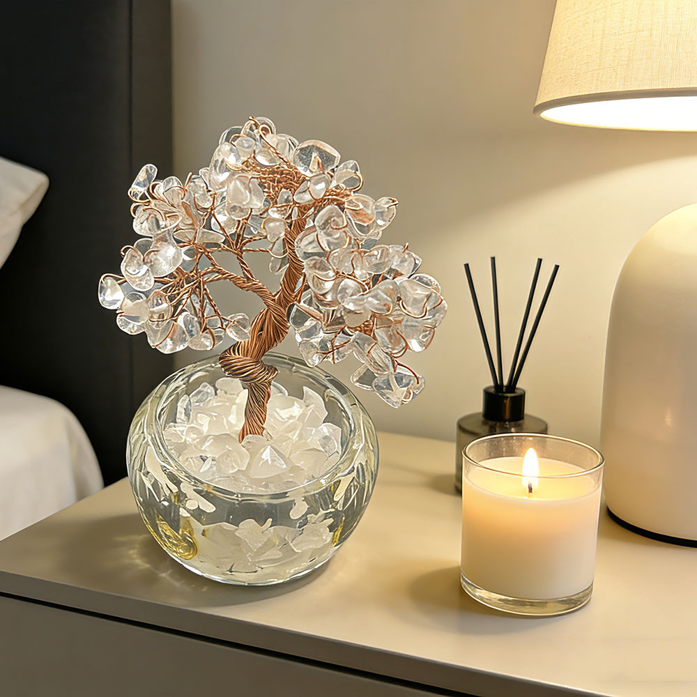 Clear Quartz Tree of Life: Amplify Energy, Purify Space & Manifest Abundance