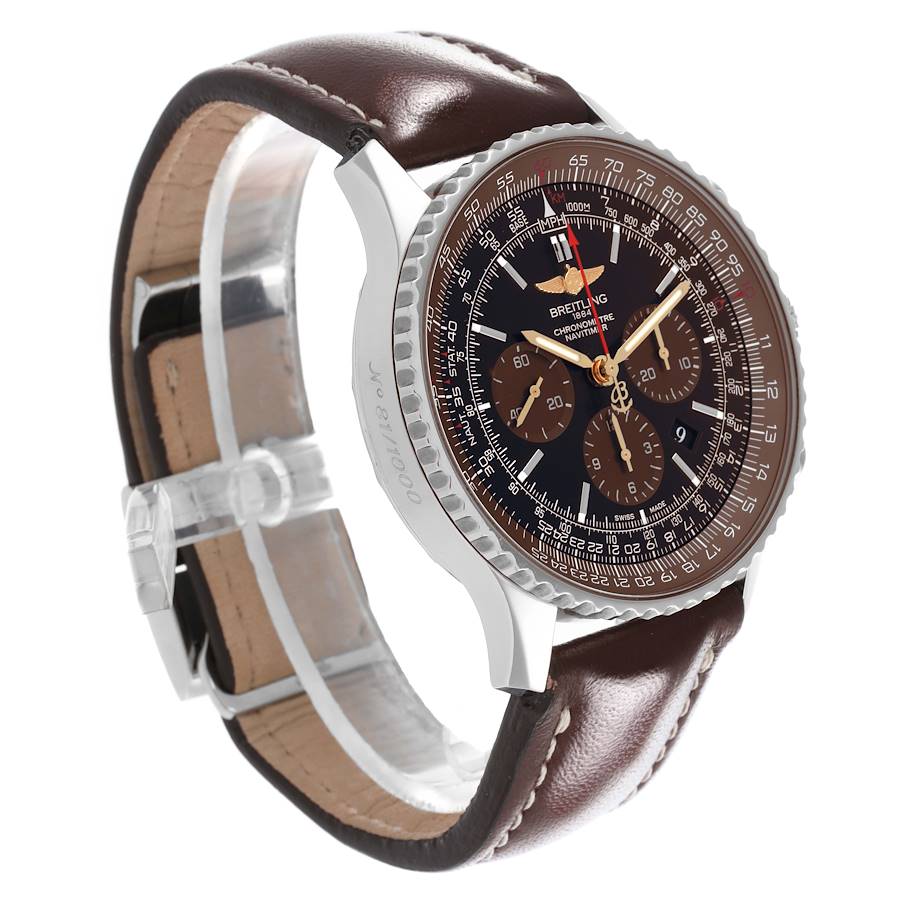 Breitling Navitimer 01 Brown Black Dial LE Mens Watch AB0127