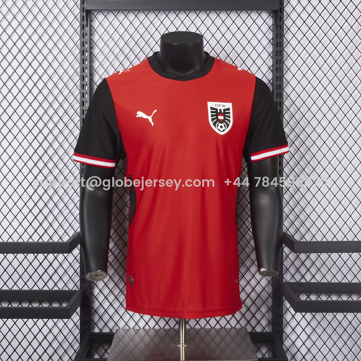 Austria 2026 Home Red Jersey - Player Version