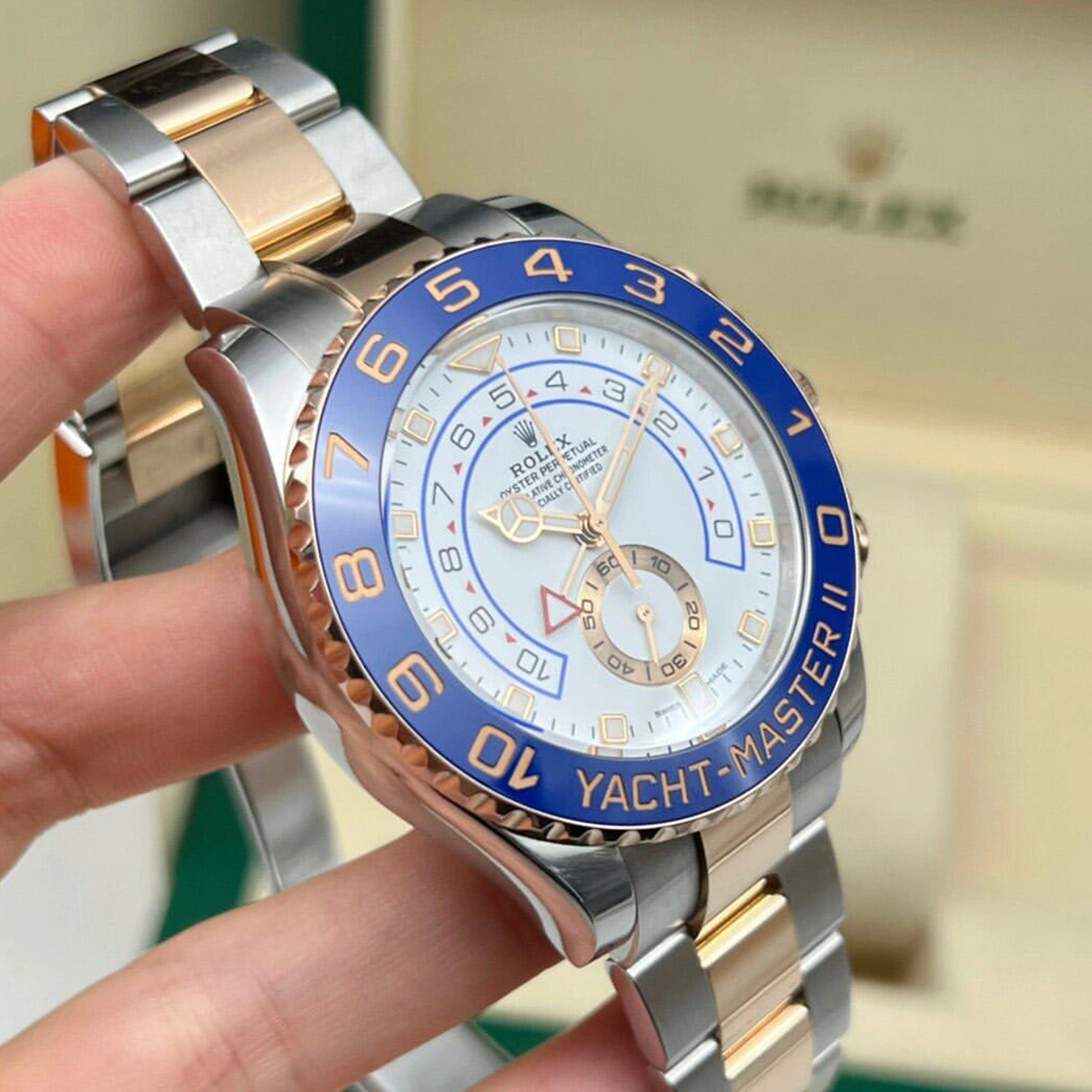 Rolex Yacht-Master II Everose Gold M116681-0002 Two-Toned Bracelets Mercedes-Benz Hour Hand /yellow gold m116688-0002 / m116680-0002 New