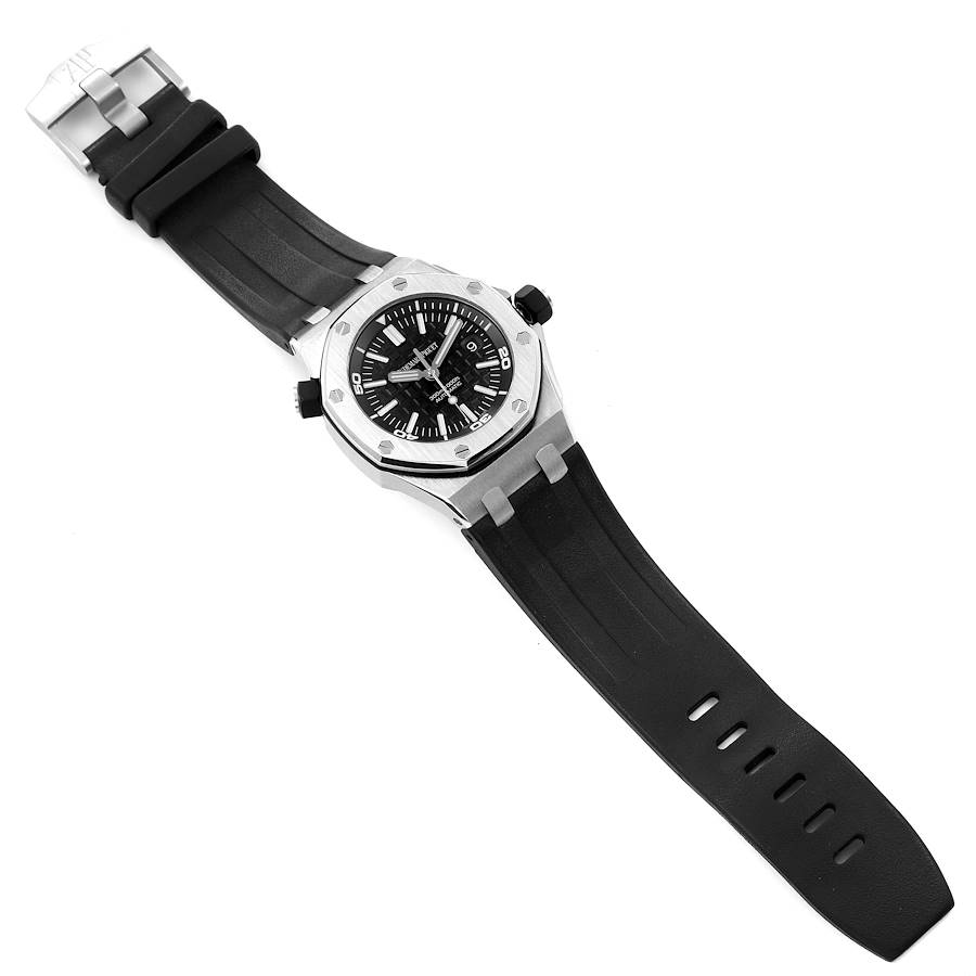 Audemars Piguet Royal Oak Offshore Diver Black Dial Mens Watch 15703