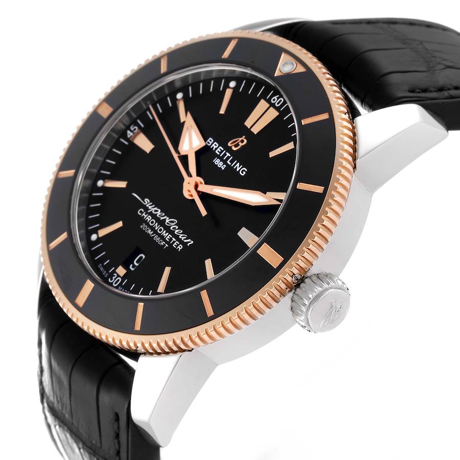 Breitling Superocean Heritage B20 Steel Rose Gold Mens Watch UB2030