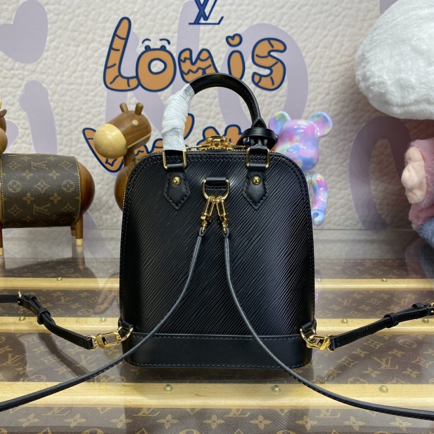 Replica Louis Vuitton Alma Backpack Black
