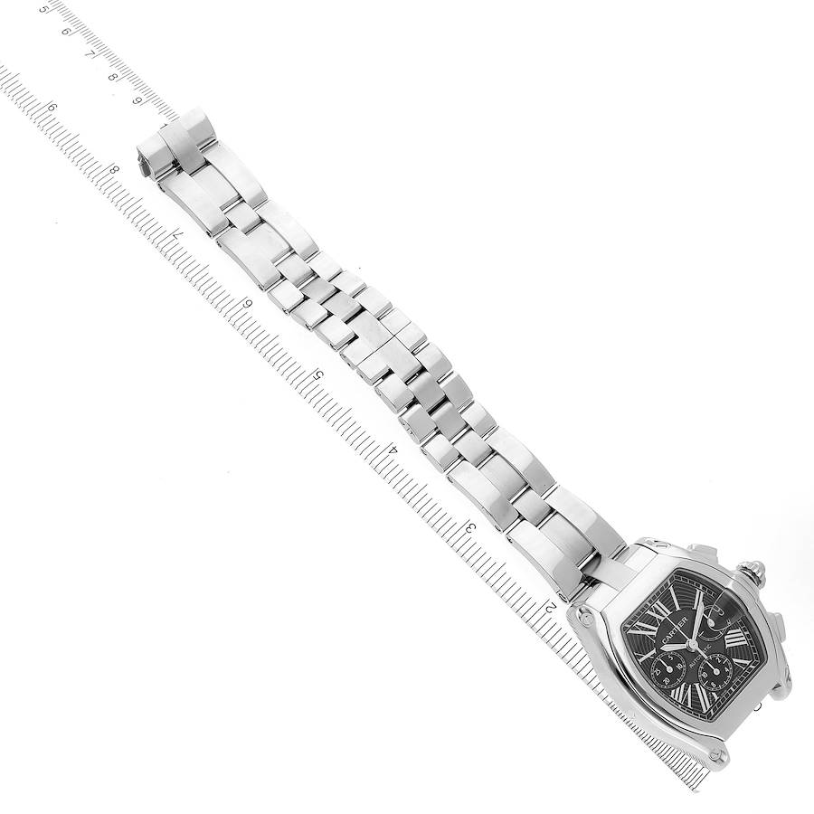 Cartier Roadster XL Chronograph Steel Mens Watch W62020X6