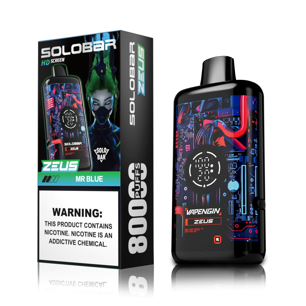 🔥 Solobar Zeus 80K Disposable Vape — Do 80 000 Zaciągnięć Pełnych Smaku | Szybka wysyłka z magazynu w Polsce 🚚