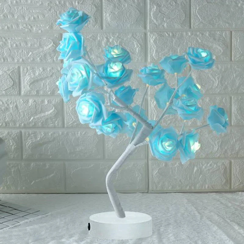 Rose Flower Lamp USB Battery