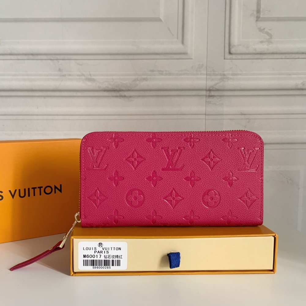 Louis Vuitton Zippy Wallet Monogram Dark Pink 19Cm M83639