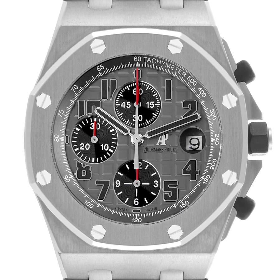 Audemars Piguet Royal Oak Offshore Chronograph Gray Dial Mens Watch 26170TI