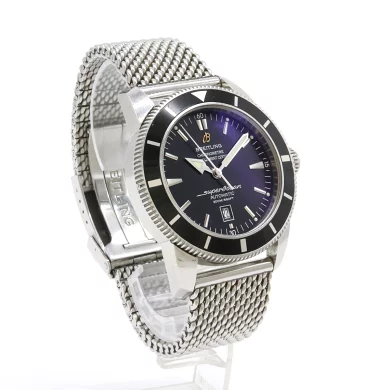 Breitling Superocean Heritage 46 Date SS Black Dial 200m Diver Men's AT Automatic Wristwatch A17320