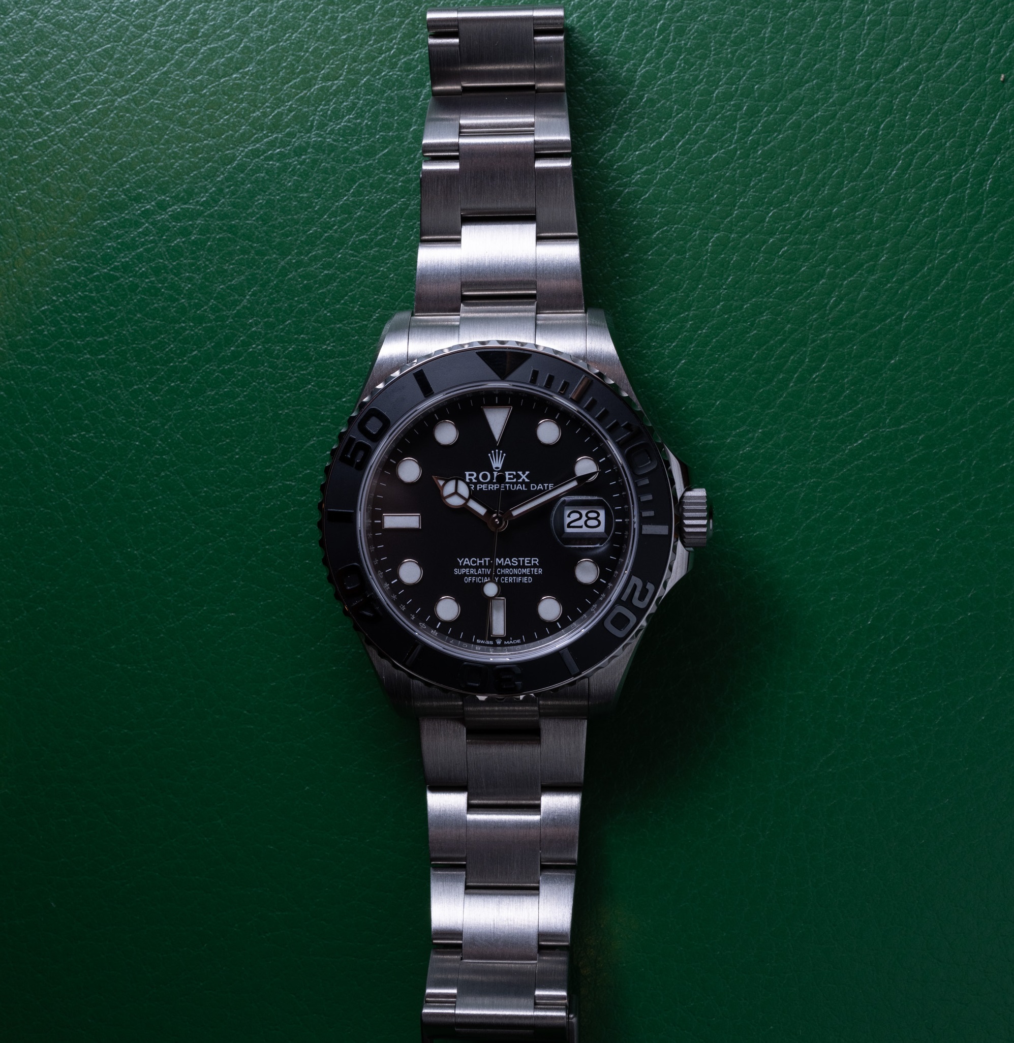 2023 Newest Rolex Yacht-Master 42 Black Dial RLX Titanium Men's Watch 226627-0001
