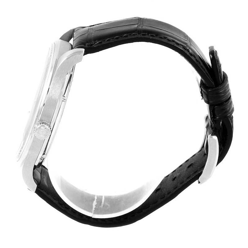IWC Portuguese Black Dial Manual Wind Steel Mens Watch IW545407