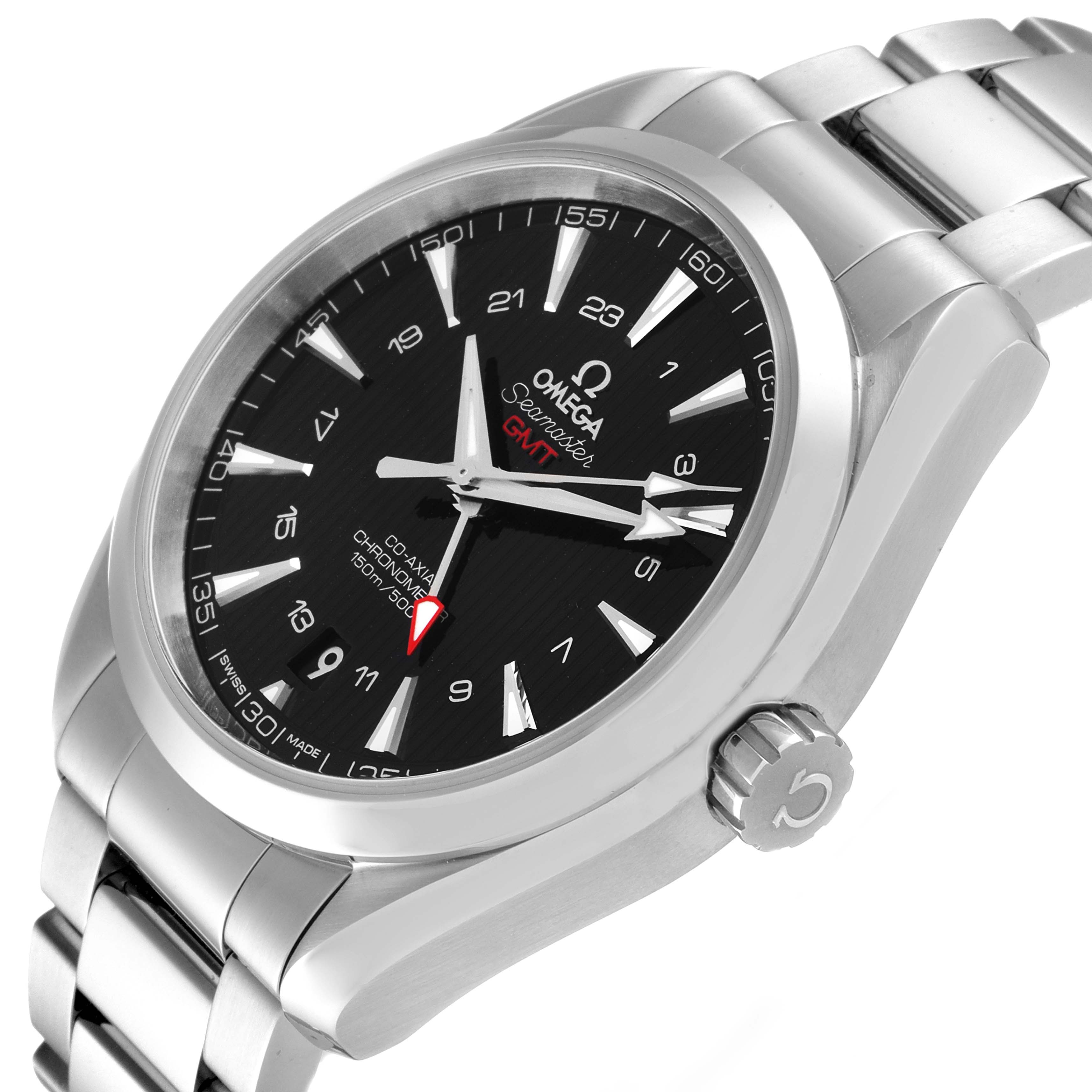 Omega Seamaster Aqua Terra GMT Co-Axial Steel Mens Watch 43.0 MM 231.10.43.22.01.001