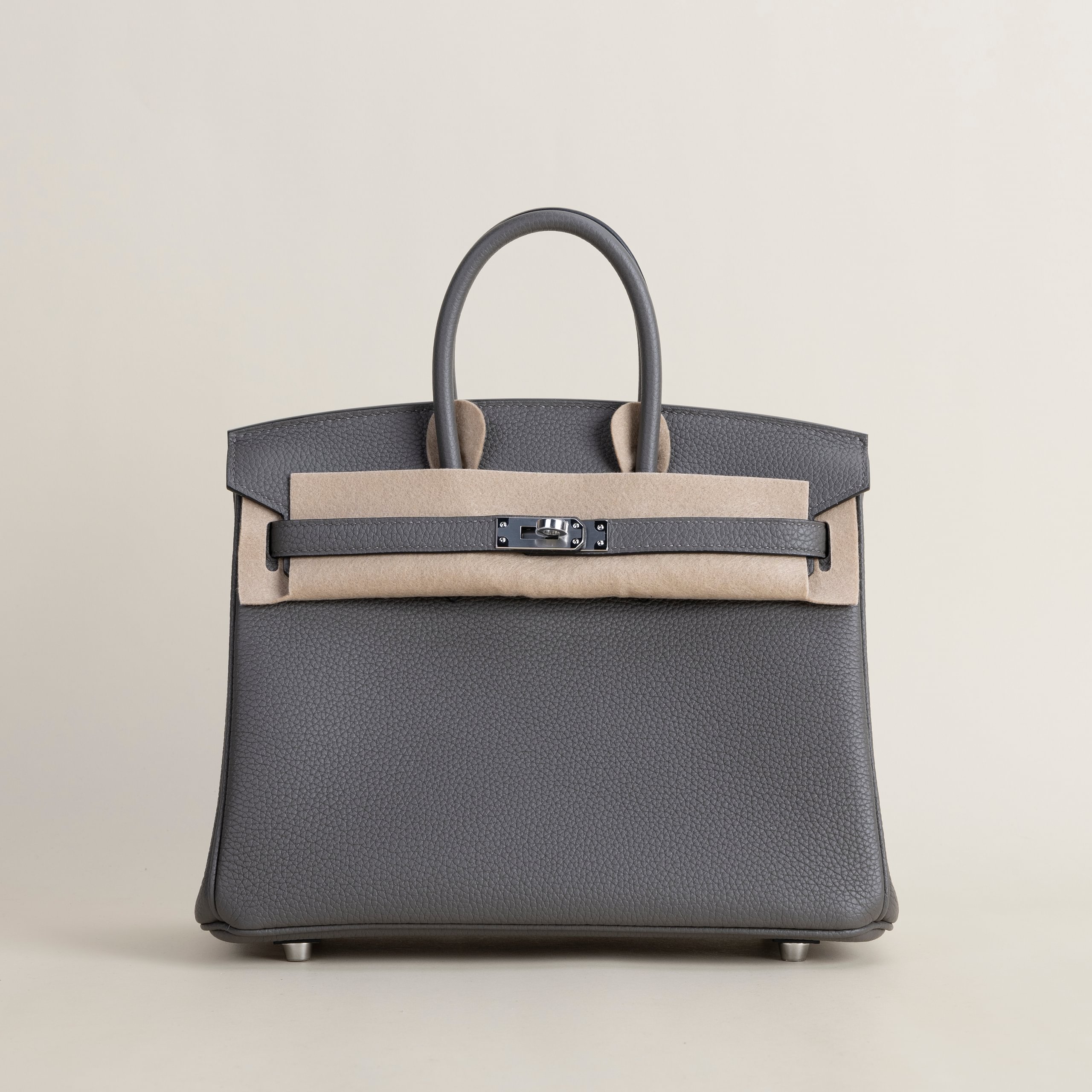 Birkin 25 togo etain PHW