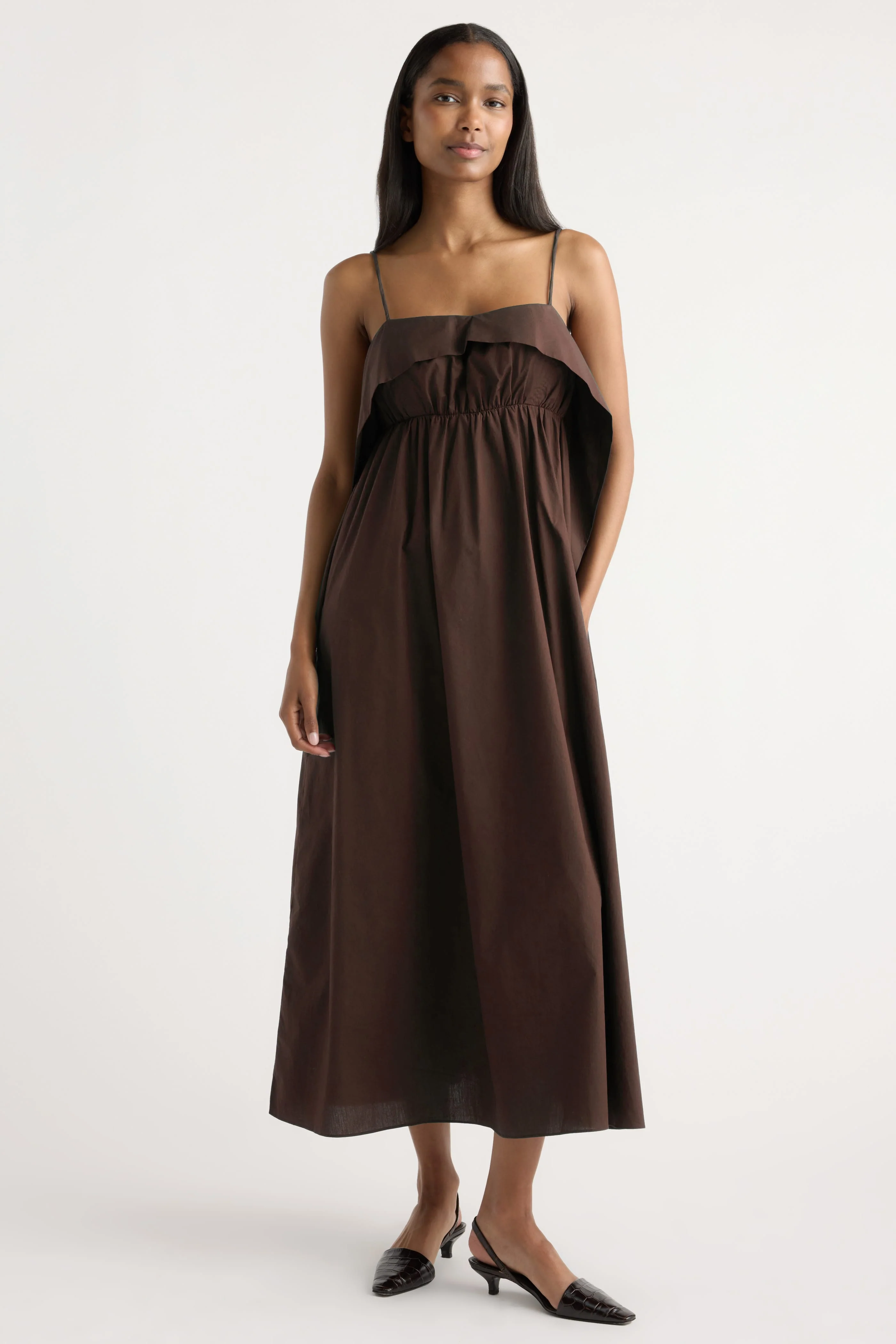 Astrid Organic Cotton Foldover Dress