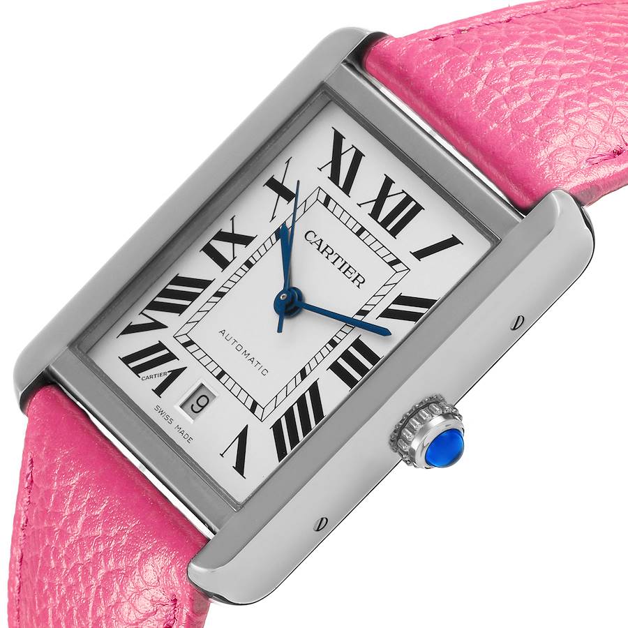 Cartier Tank Solo XL Automatic Stainless Steel Mens Watch WSTA0029