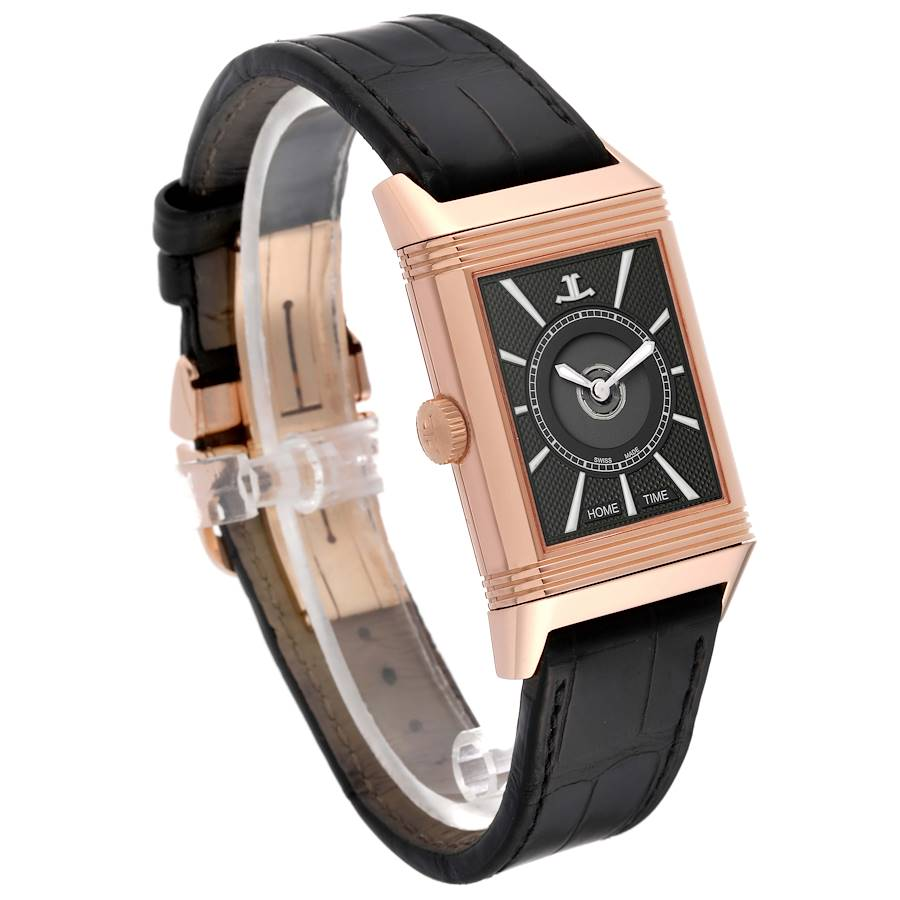 Jaeger LeCoultre Reverso Duoface Rose Gold Mens Watch 215.2.S9 Q3832420 Card