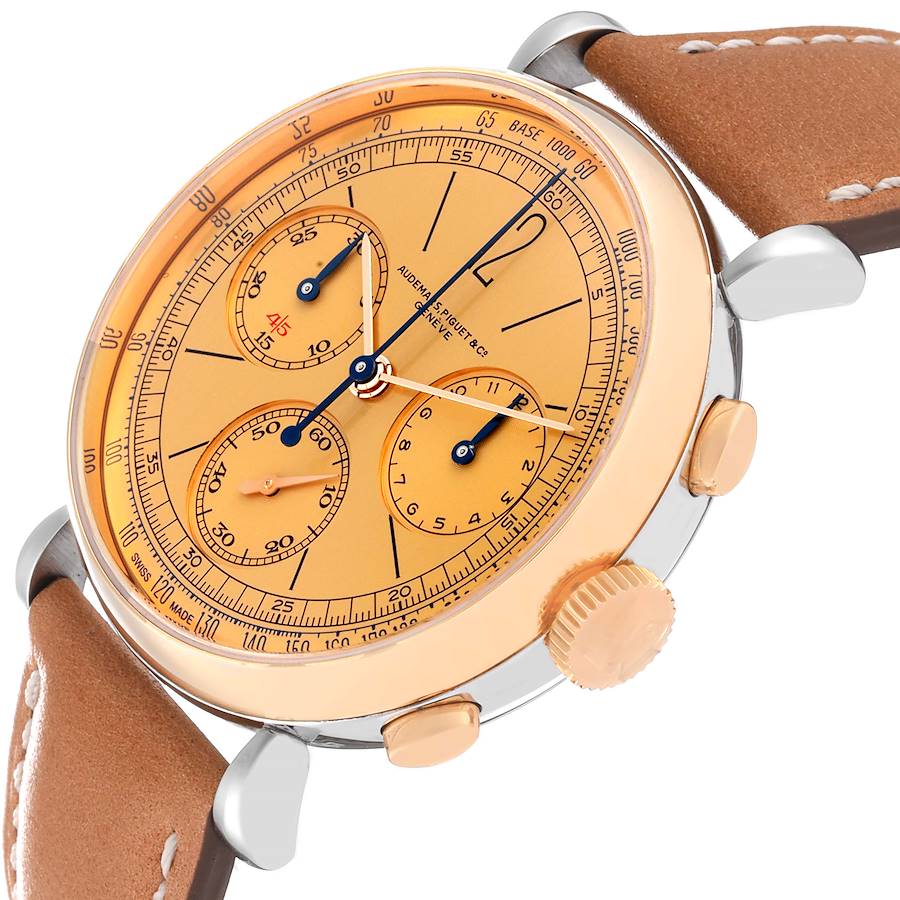 Audemars Piguet Remaster 01 Limited Edition Rose Gold Steel Mens Watch 26595SR