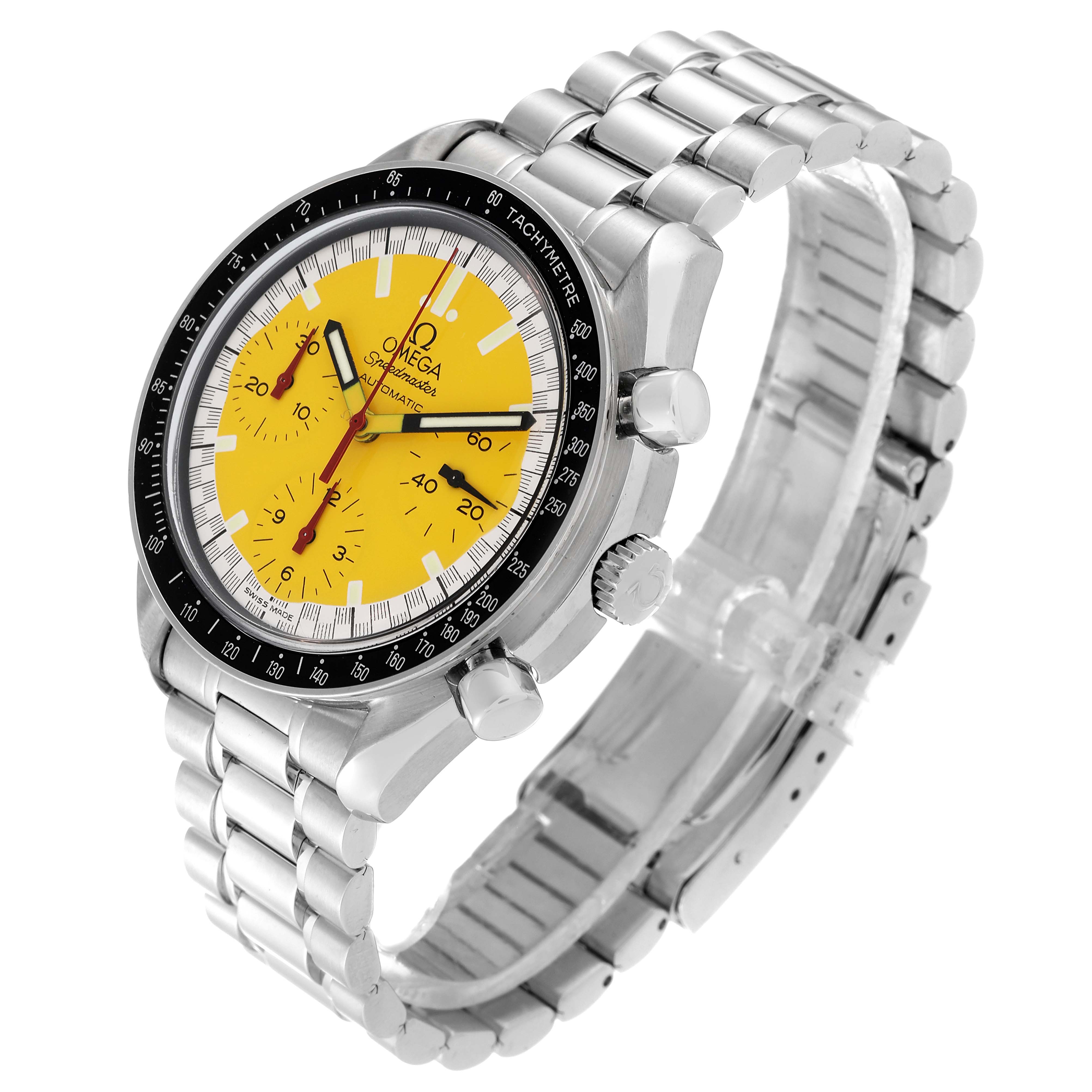 Omega Speedmaster Schumacher Yellow Dial Steel Mens Watch 39.0 MM 3510.12.00