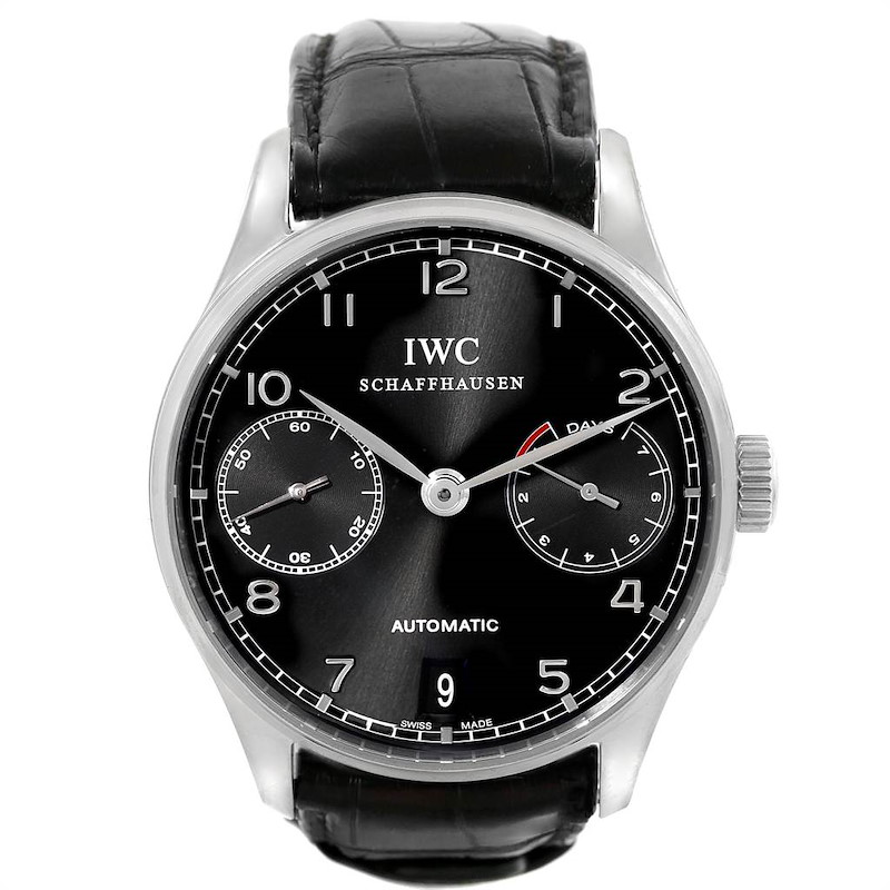 IWC Portuguese Chrono 7 Day Power Reserve Mens Watch IW500109