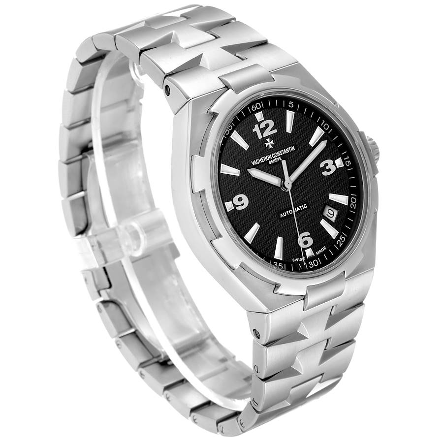 Vacheron Constantin Overseas Black Dial Steel Mens Watch 47040