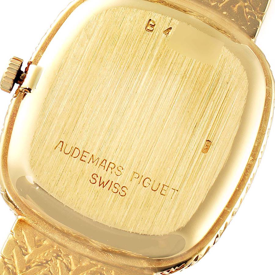 Audemars Piguet 18k Yellow Gold Diamond Dial Cocktail Ladies Watch