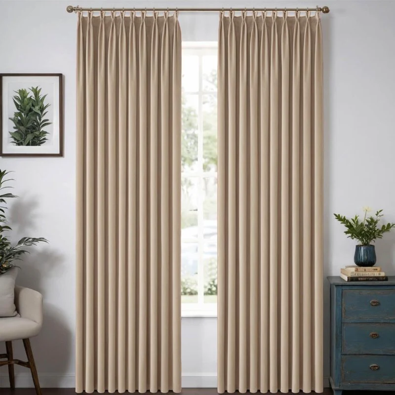 Custom Velvet Luxury Curtains  (2 Panels) - Pleated