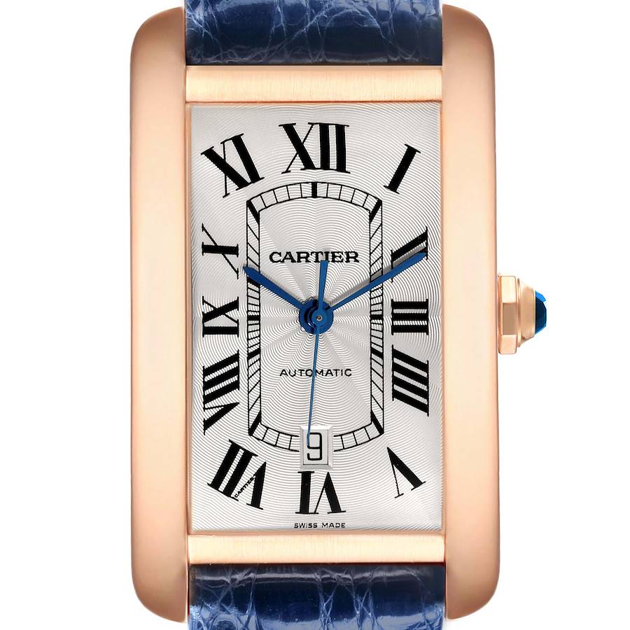 Cartier Tank Americaine XL Rose Gold Automatic Mens Watch W2609856