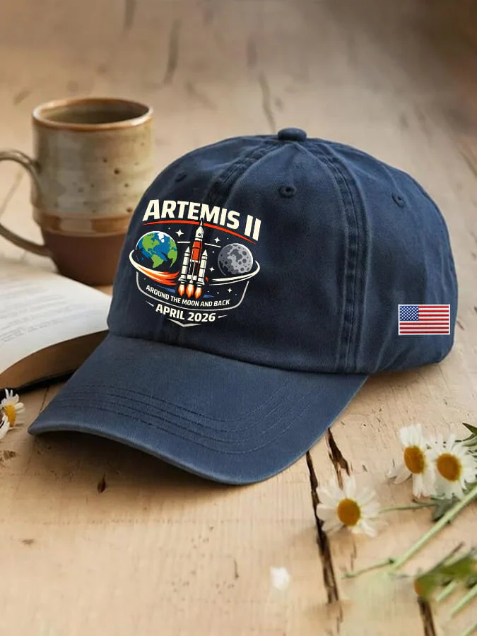 Unisex Humanity Returns To The Moon Printed Hat