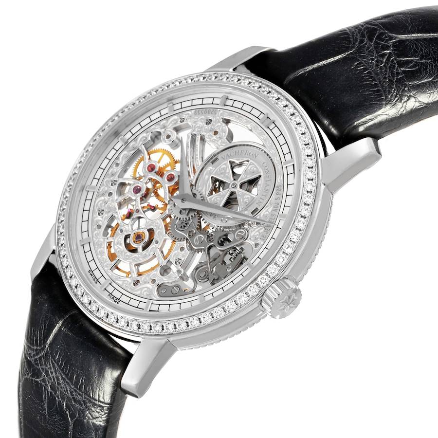 Vacheron Constantin Traditionnelle White Gold Diamond Ladies Watch 33558