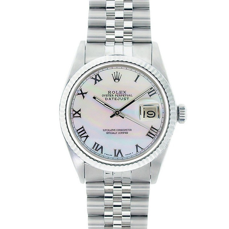 Rolex Datejust Watches His & Hers Stainless Steel Mother Of Pearl 90'S Models(HH03)