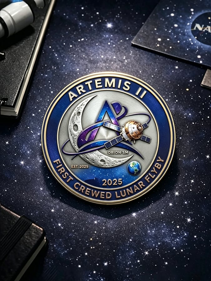 Artemis II Pin Buttons